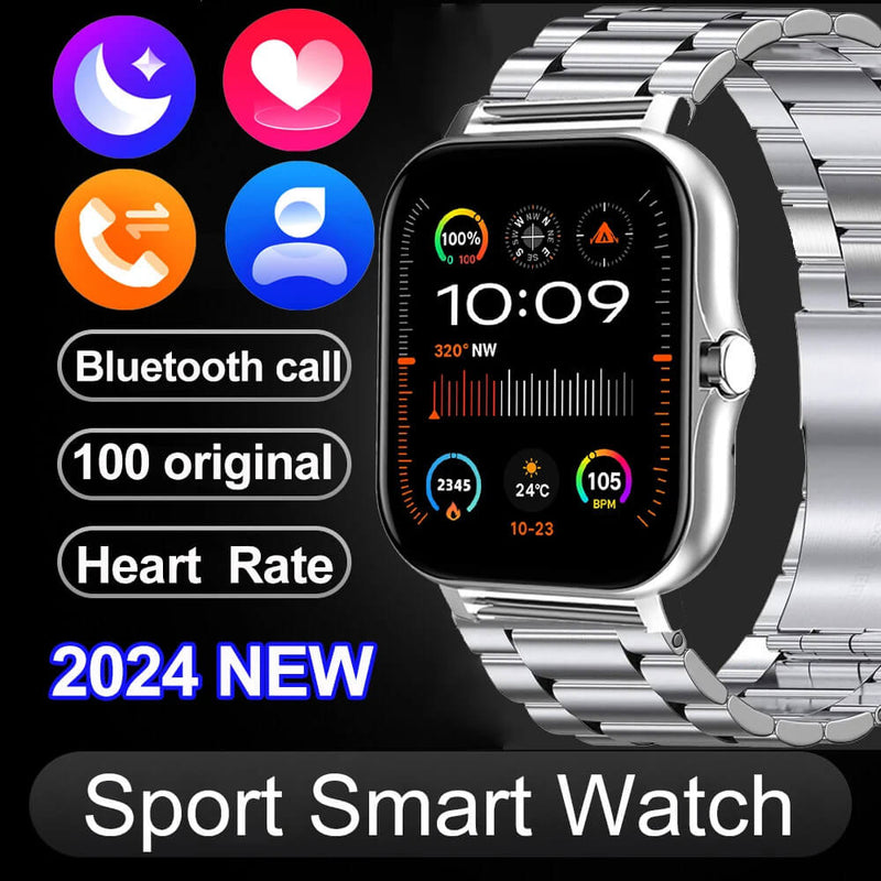 smarthwhatchmasculino Bluetooth 1.9'' Display Sports Fitness