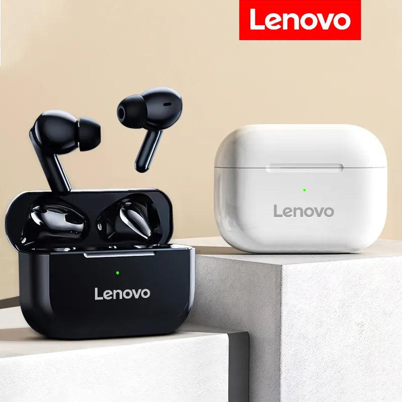 Fone de ouvido sem fio Lenovo TWS Headset Áudio stereo